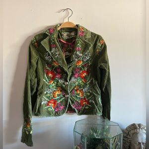 Embroidered blazer